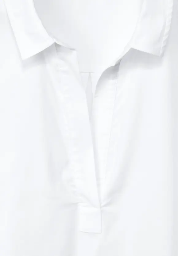 Business Longbluse - White
