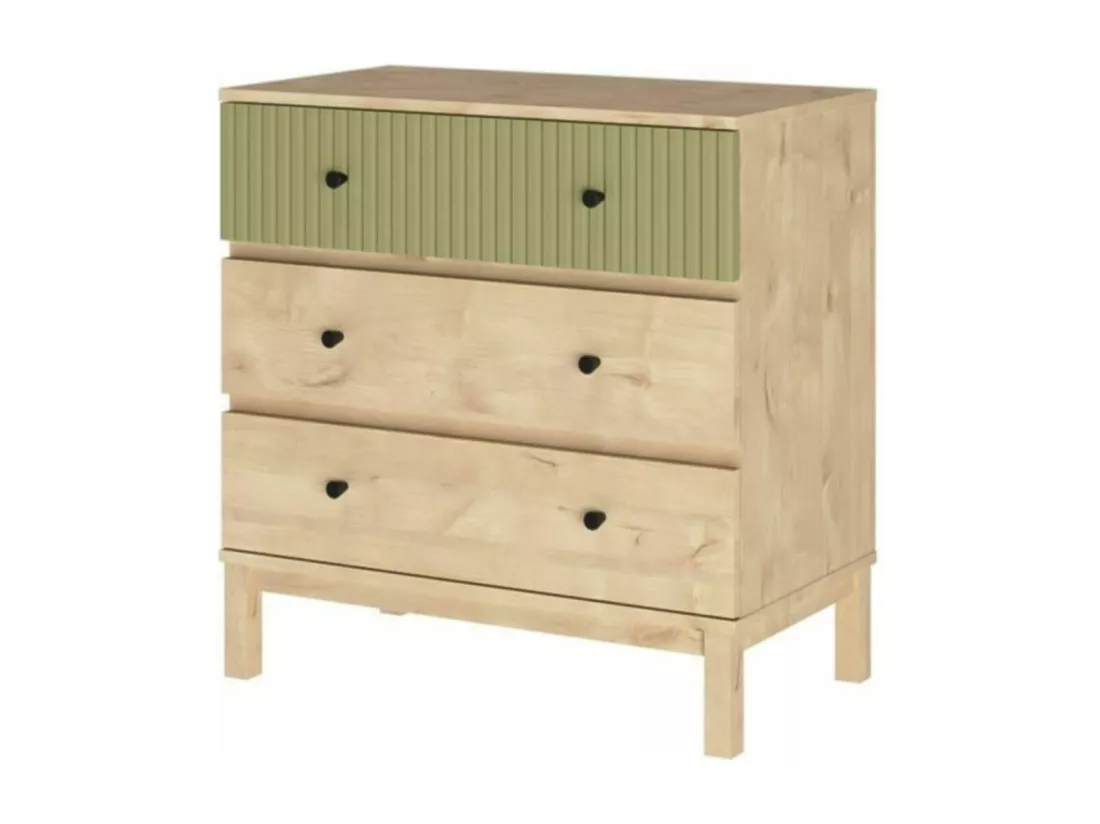 Commode à langer 3 tiroirs panneaux de fibres bois KIWI