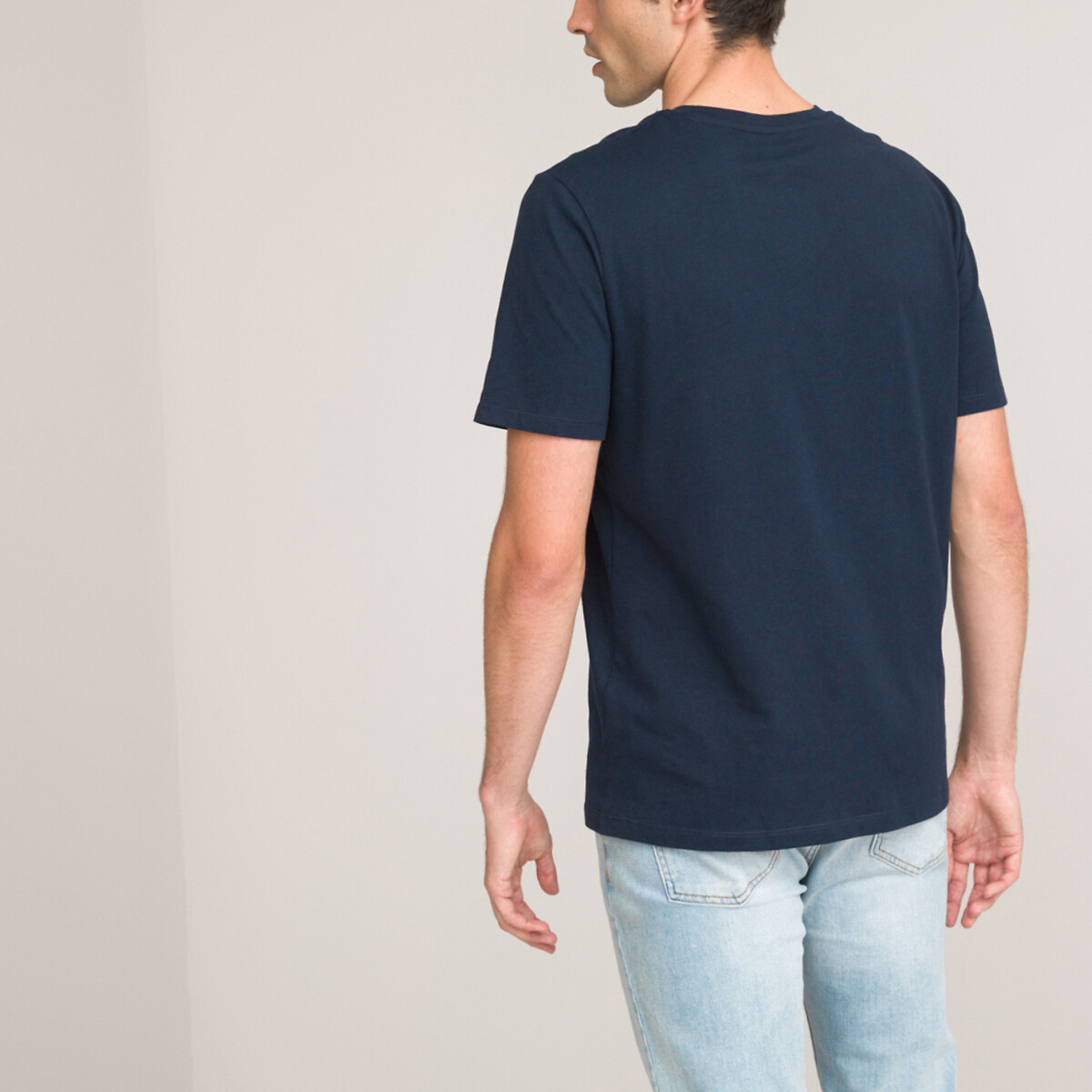COLEÇÃO LA REDOUTE<br>Camiseta de manga curta com decote em V
