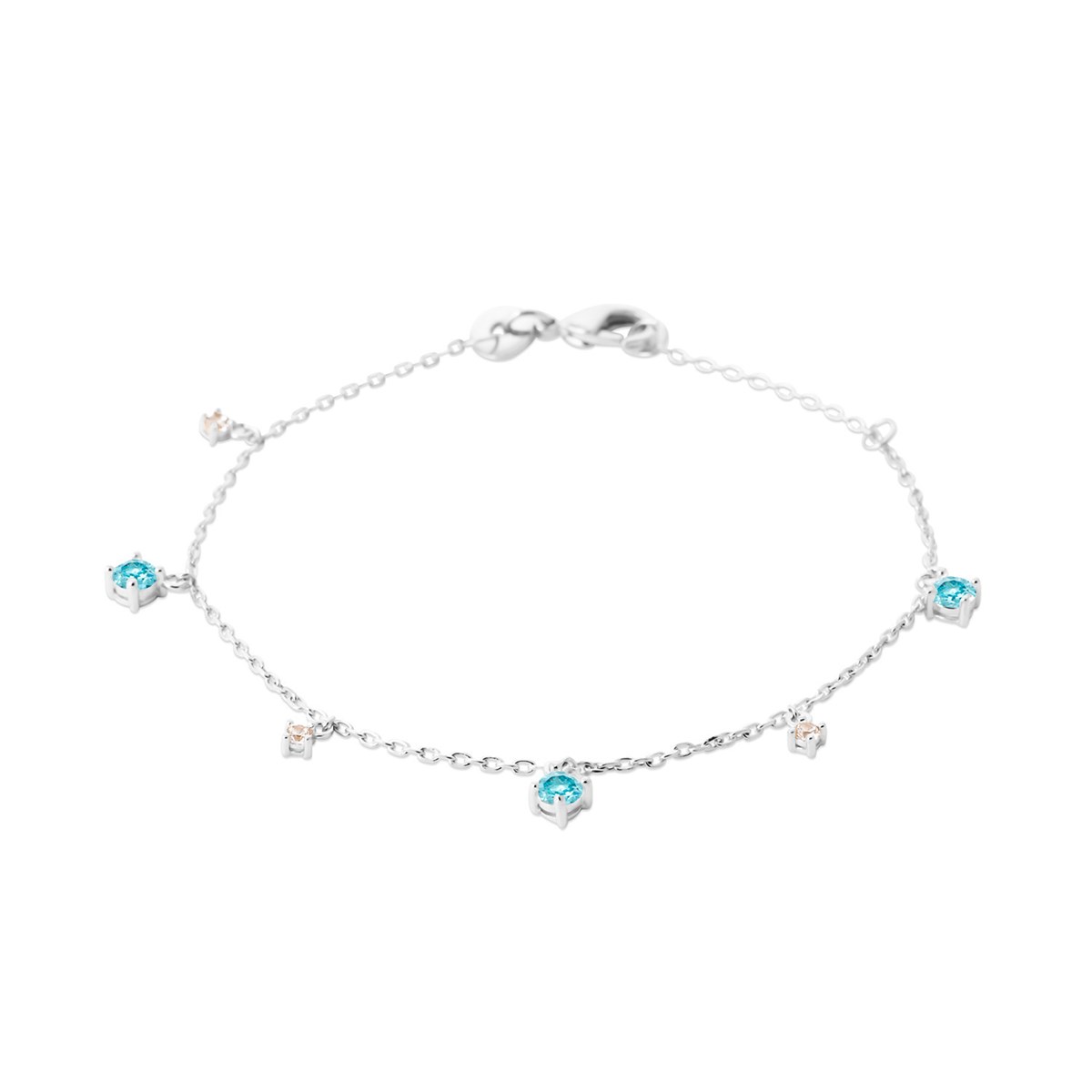 Bracelet Brillaxis pampilles bleu