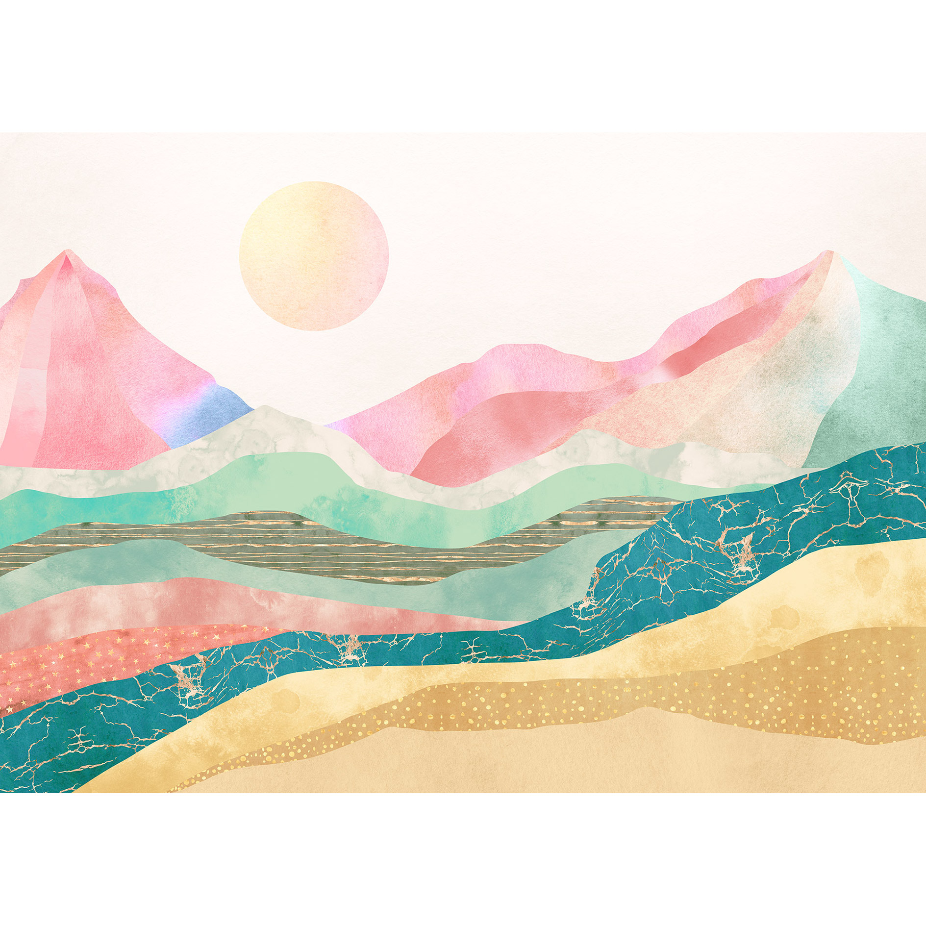 Vlies-Fototapete HOLY MOUNTAIN - bunt - 350x250 cm