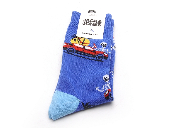 Jack and jones famille accessoires jackingston high summer skull sock bleu