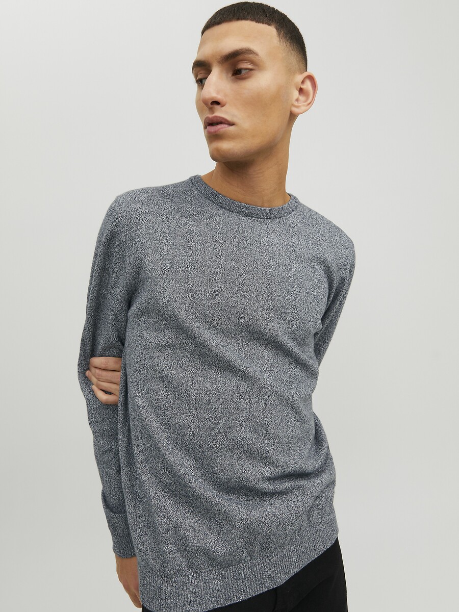JACK & JONES<br>Suéter em malha fina com gola redonda