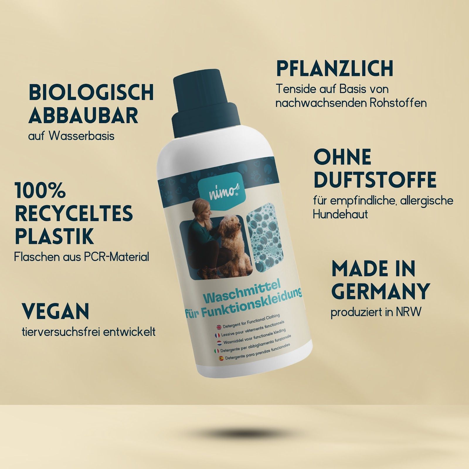 nimo Waschmittel für Funktionskleidung