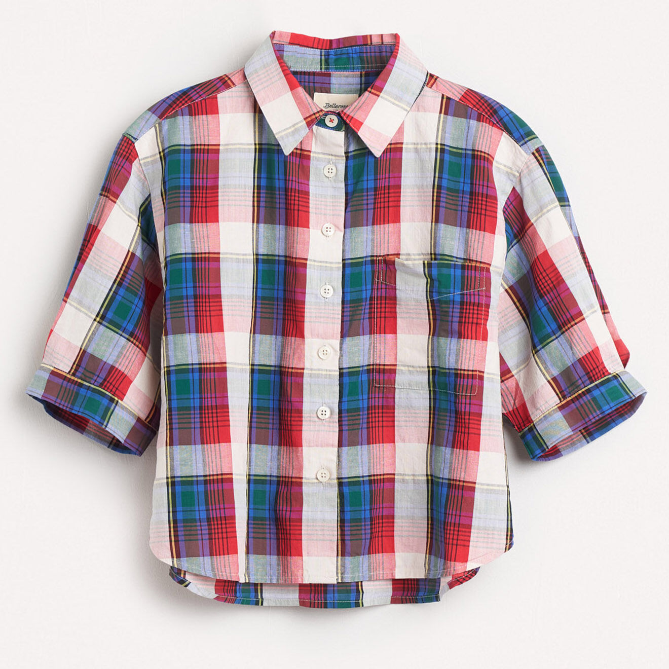 Bellerose Chemise en Coton & Lin Ave à carreaux multicolore