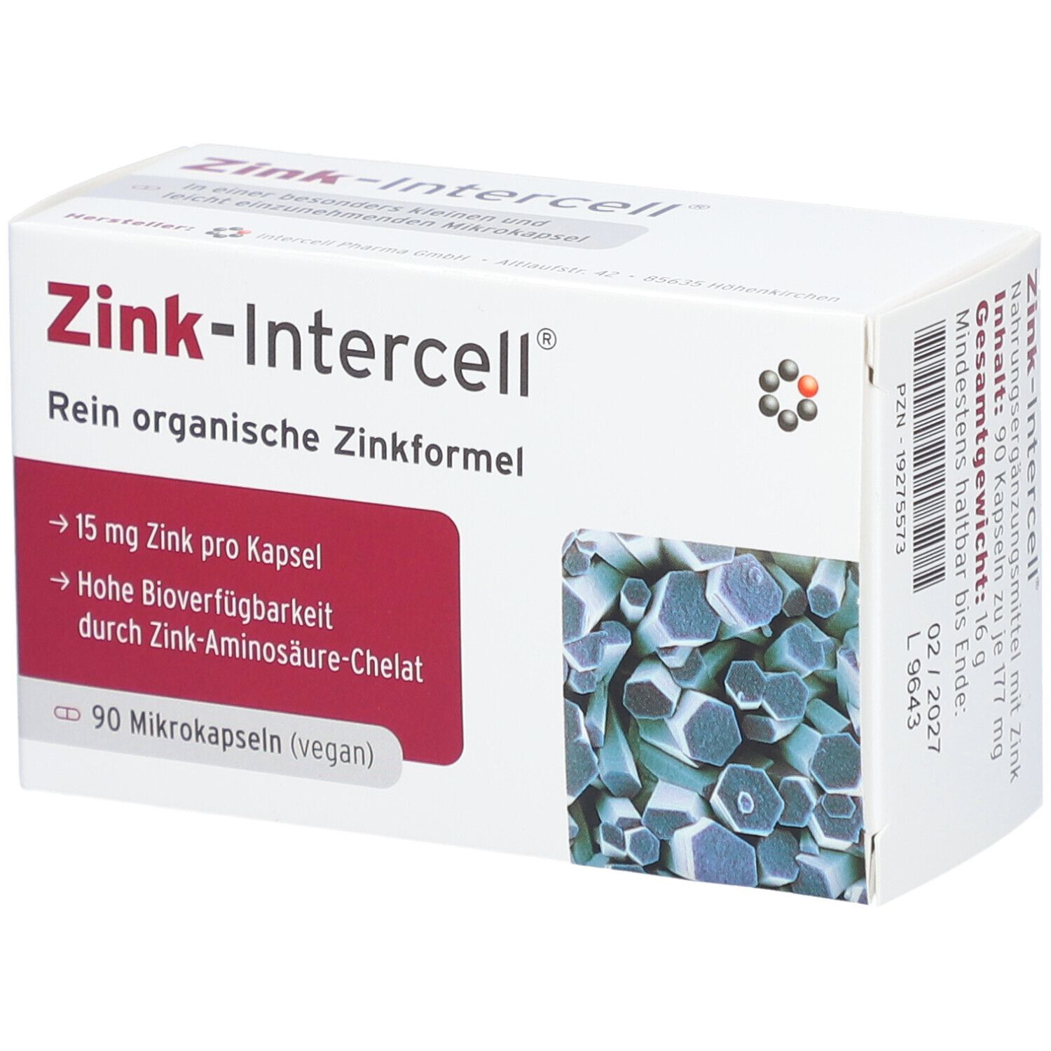 Intercell Zink 90 Kapseln