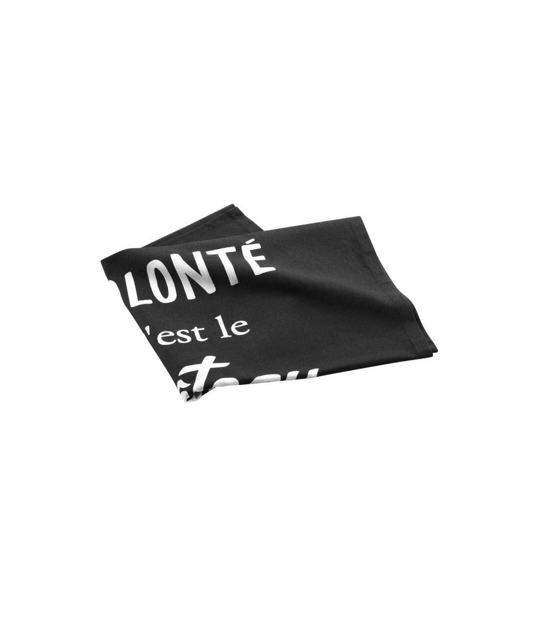 Torchon de Cuisine Gourmandise 50x70cm Noir