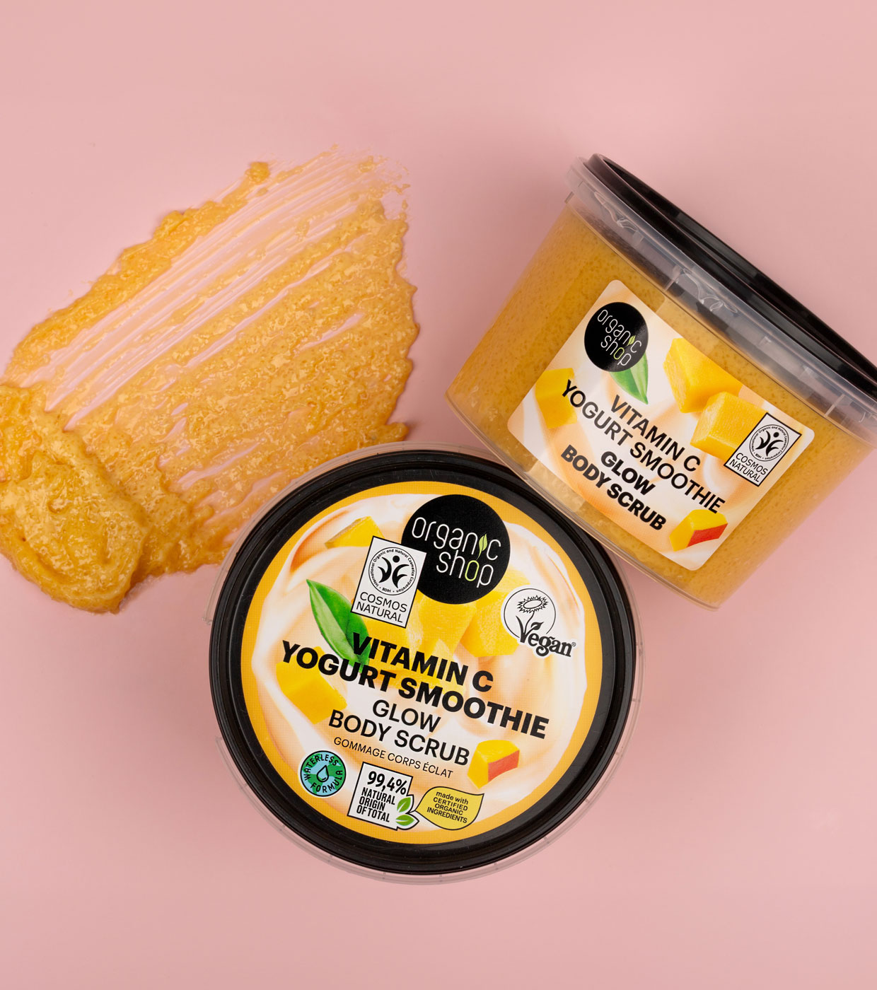 Organic Shop - Esfoliante Corporal com Açúcar - Smoothie de Iogurte com Vitamina C