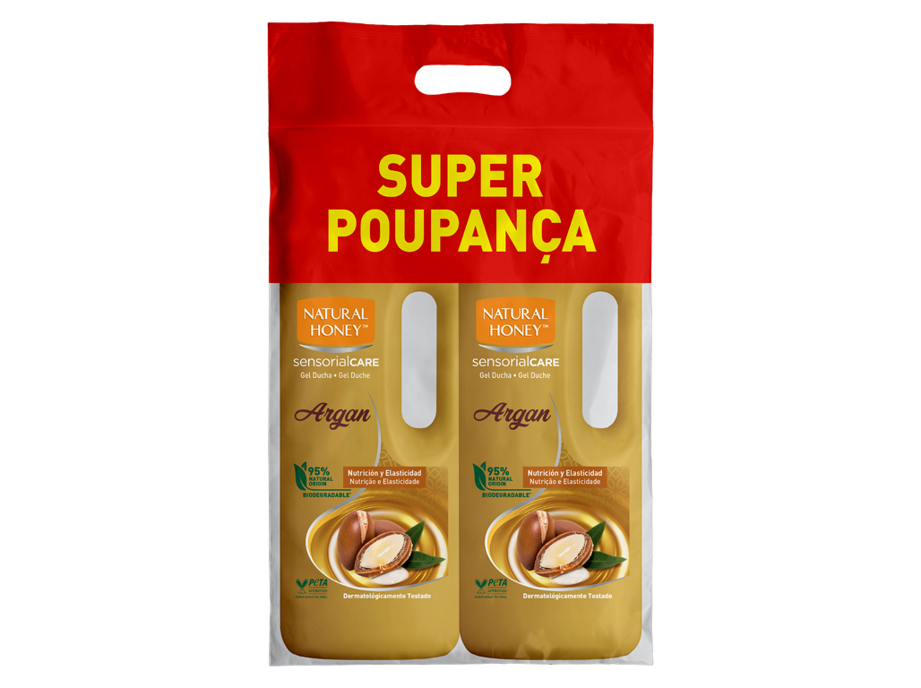 GEL BANHO NATURAL HONEY ARGÃO 1350 1350ML