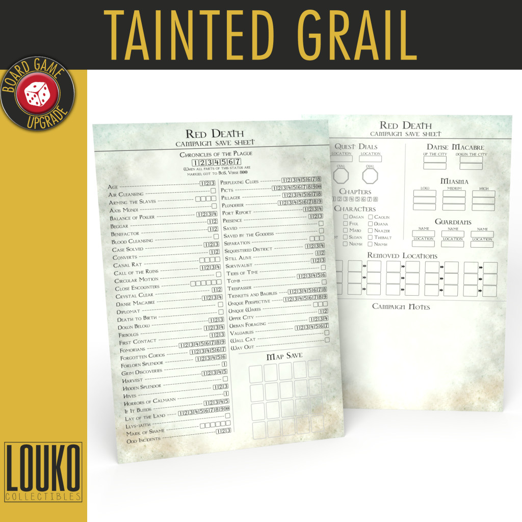 Journaux de campagne réinscriptibles pour Tainted Grail - Toutes les campagnes