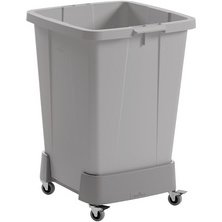 Chariot DURABIN 90 L, en rPP, 4 roulettes, gris