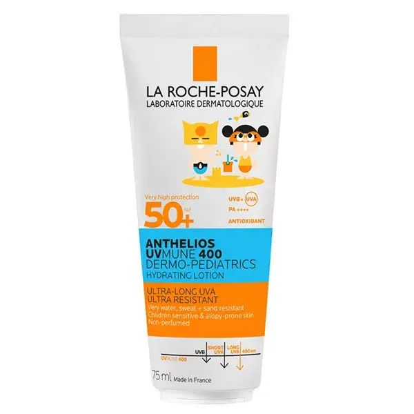 La Roche Posay Anthelios Lait Solaire Enfants Peaux Sensibles Visage & Corps Sans Parfum SPF50+ 75ml