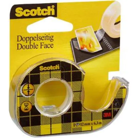 Scotch® Handabroller 665H1263, gefüllt m.1Rll. doppelseitigem Klebeband 665, 6,3 mx12mm