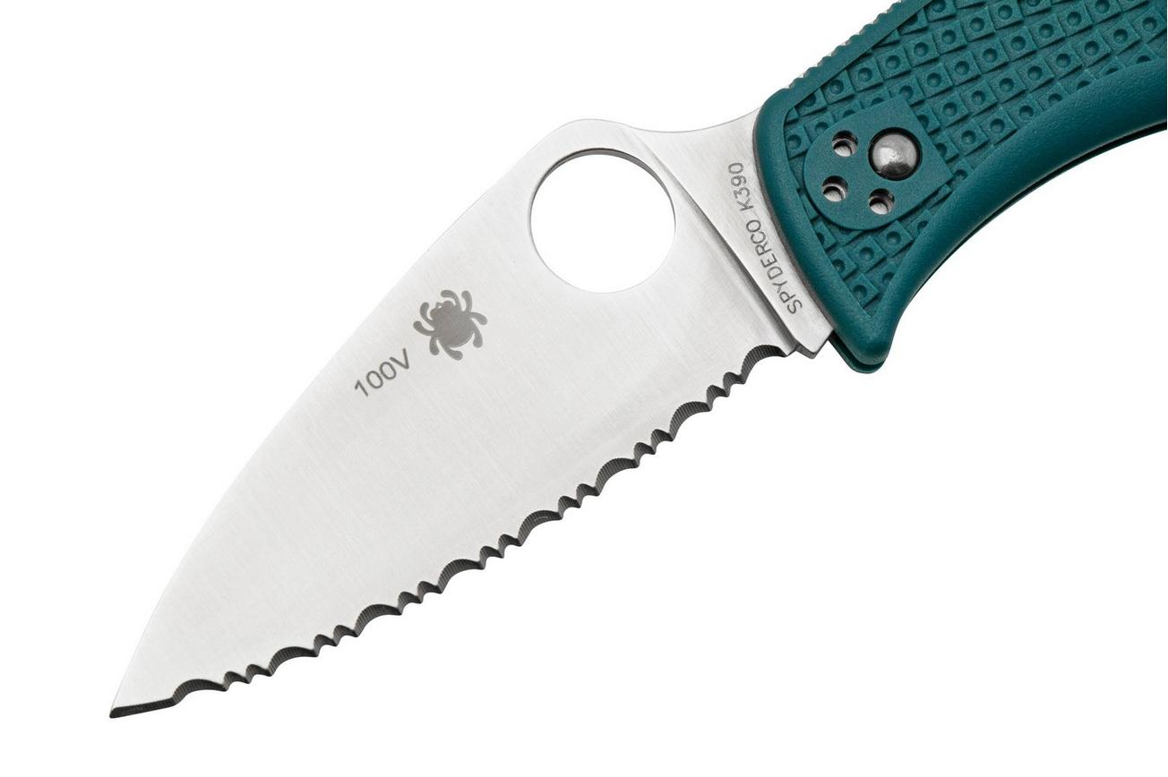 Spyderco LeafJumper K390 C262SBLK390 serrated zakmes