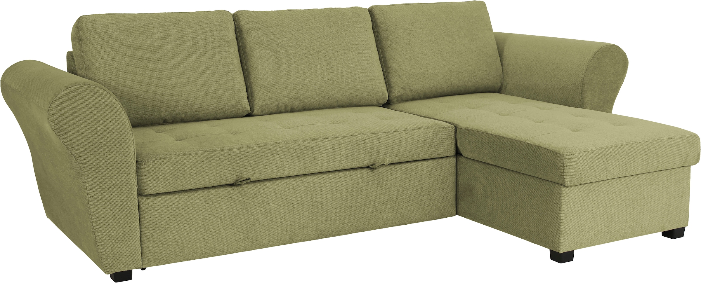 Trends by HG Ecksofa »Lasse L-Form, B: 259 cm« mit Bettfunktion & Bettkasten