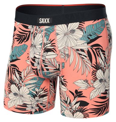 Boxer Saxx Vibe Xtra Fly Hibiscus Jungle Corail Homme