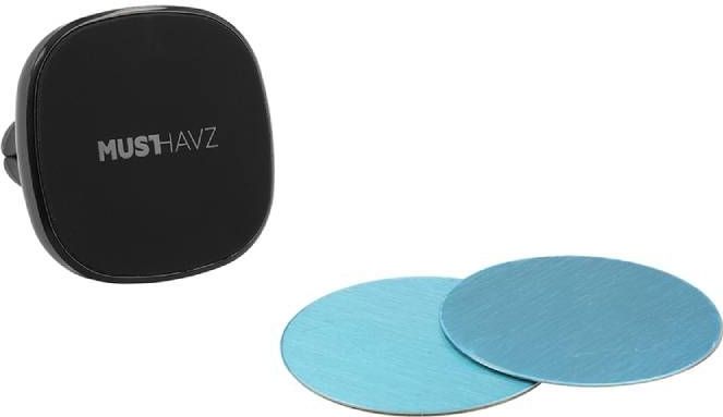 Musthavz - Magnetische Autohouder - Zwart - Voor Smartphones
