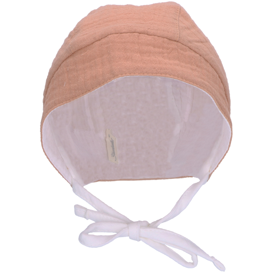 Sterntaler Wende Baby Mütze Uni braun