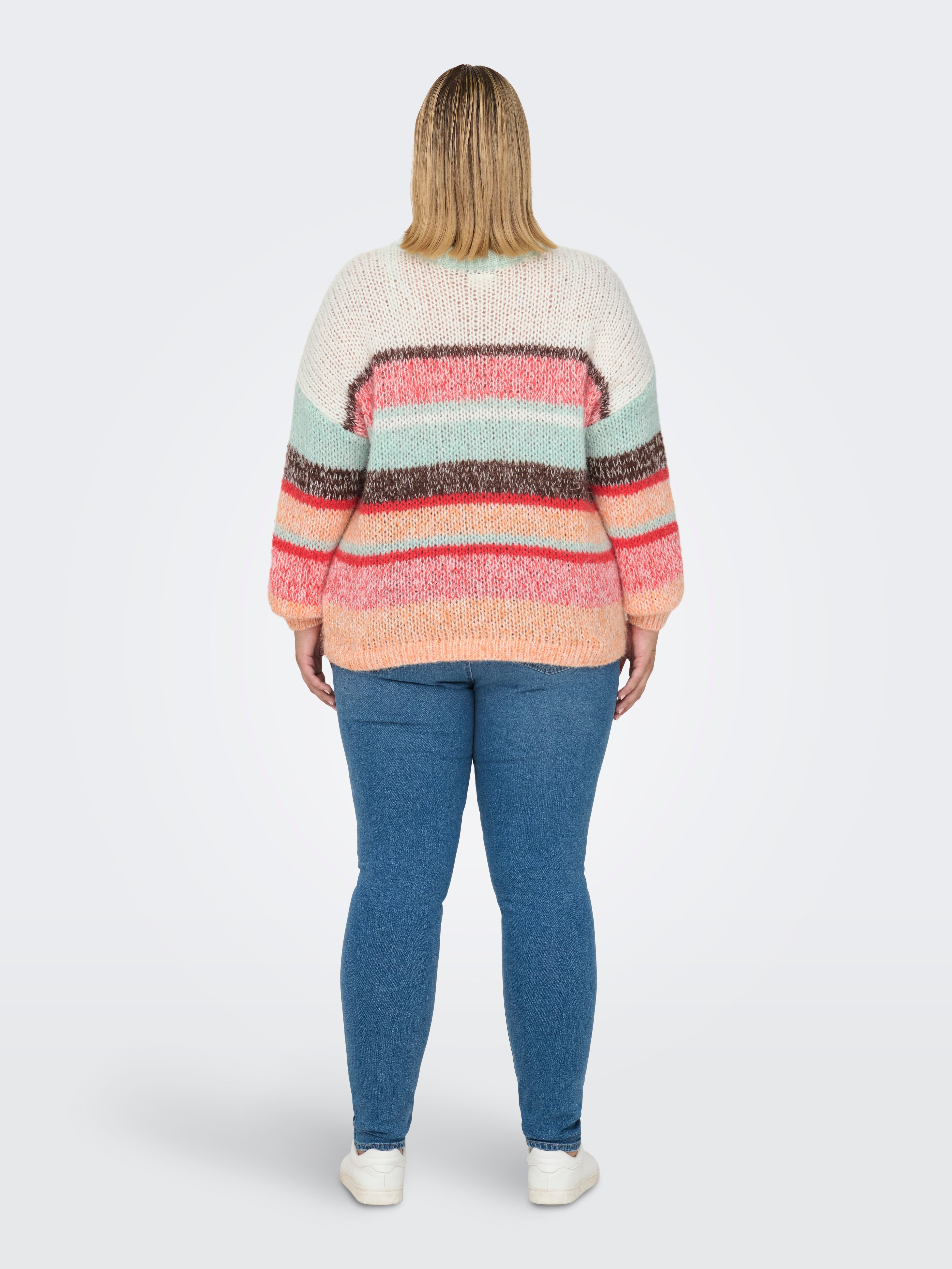 CARALYSSA Strickpullover Aqua Gray