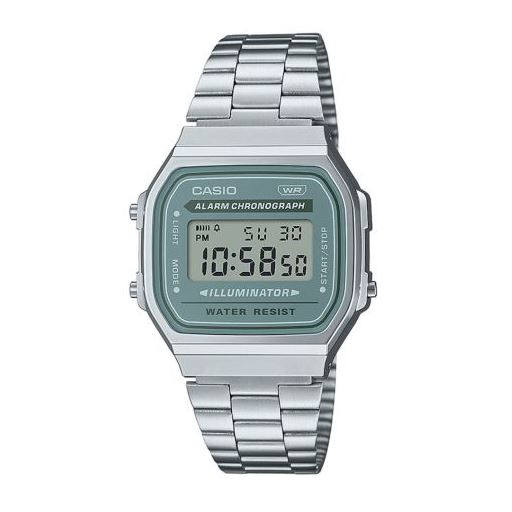 Casio Vintage A168WA-3AYES Digitalur, Silver, 36 mm
