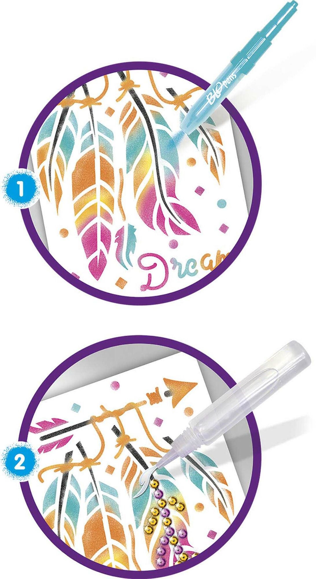 BloPens Hobbysett Trendy Paljetter