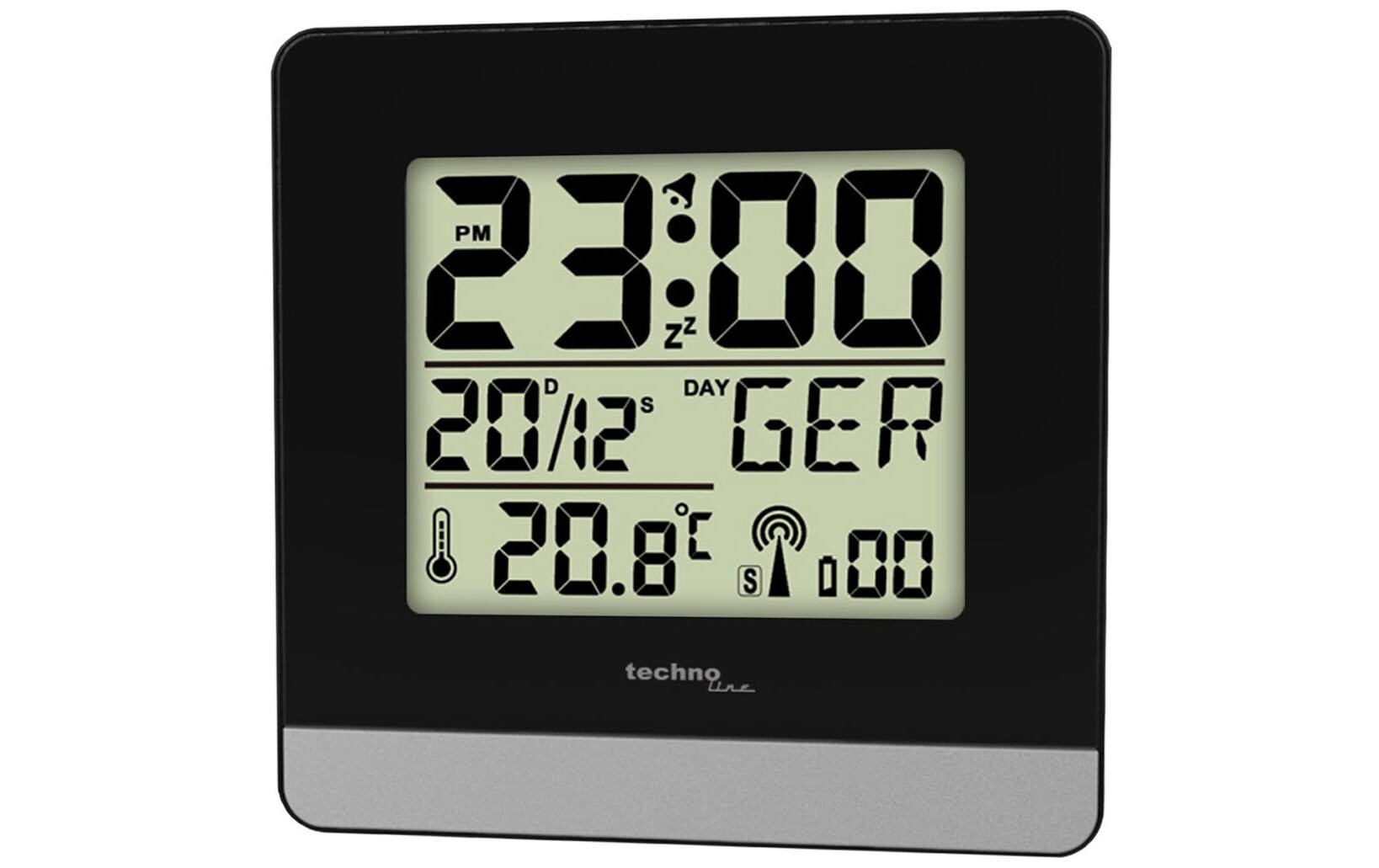 Funkwecker WT260 SchwarzDigitale Funkuhr
