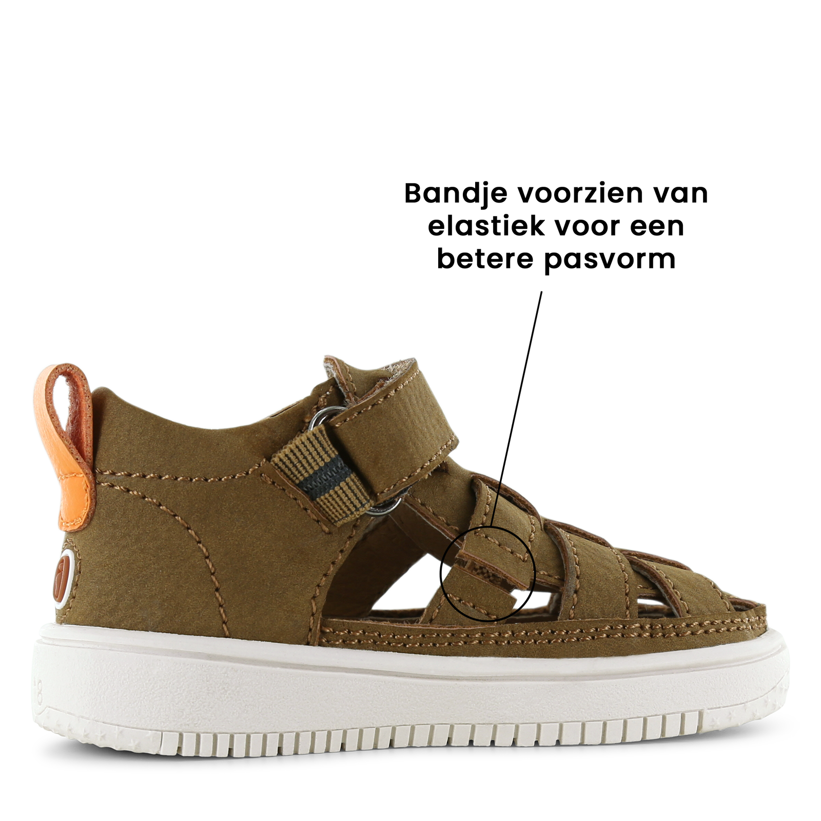 Shoesme cognac sandaaltje Microleer | Jongens schoenen