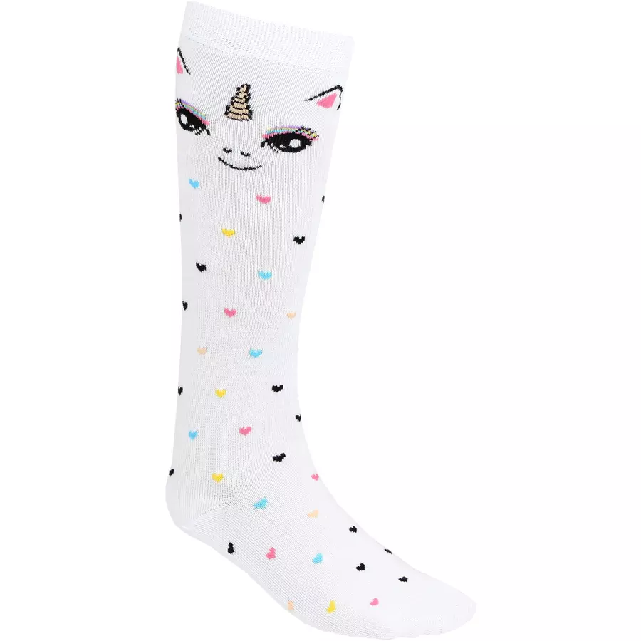 TupTam Mädchen Knielange Socken Gemustert 3er Pack rosaweiß