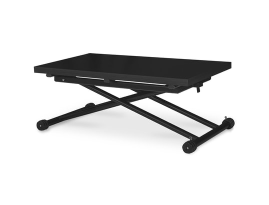INTENSEDECO - Table basse relevable philadelphia noir carbone