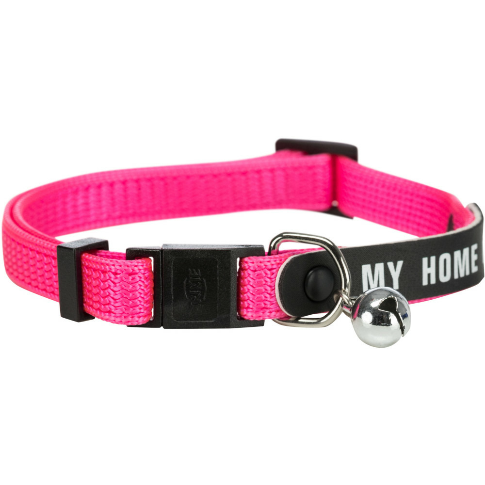 Un collier chat avec bande mon adresse couleur aléatoire
