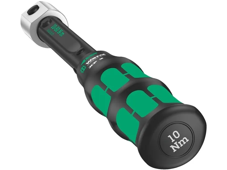 Wera Click-Torque XP 2, Klik momentnøgle, Ft-lb, Nm, Mekanisk, 10 - 50 Nm, 2%, Sort, Grøn