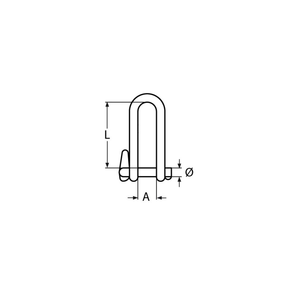 NØKKELSJAKKEL MARINETECH 5MM
