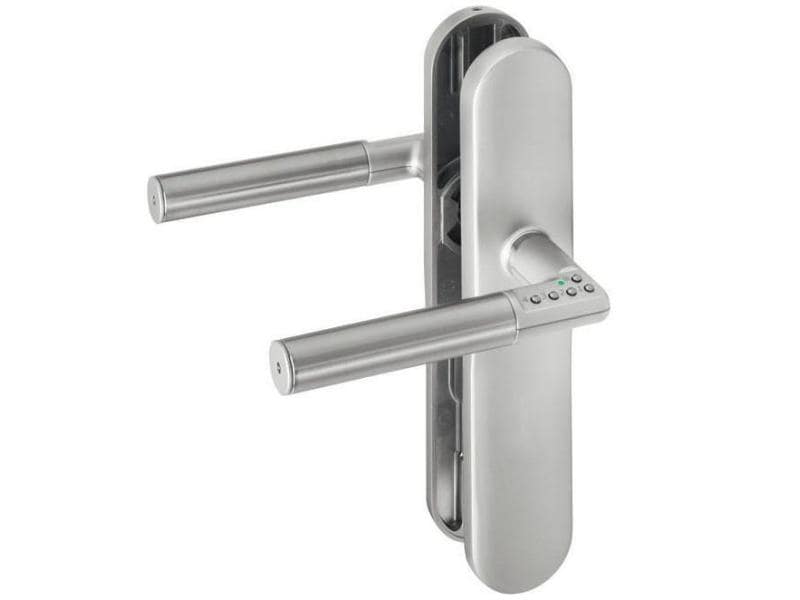 ASSA ABLOY Code Handle 492L08 Langschild, ohne Lochung, Aus Türschlossalternative mit dreifarbiger LED