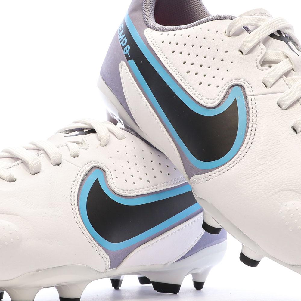 Nike Chaussures de Foot Blanches Junior Nike Legend 9 Academy FG/MG