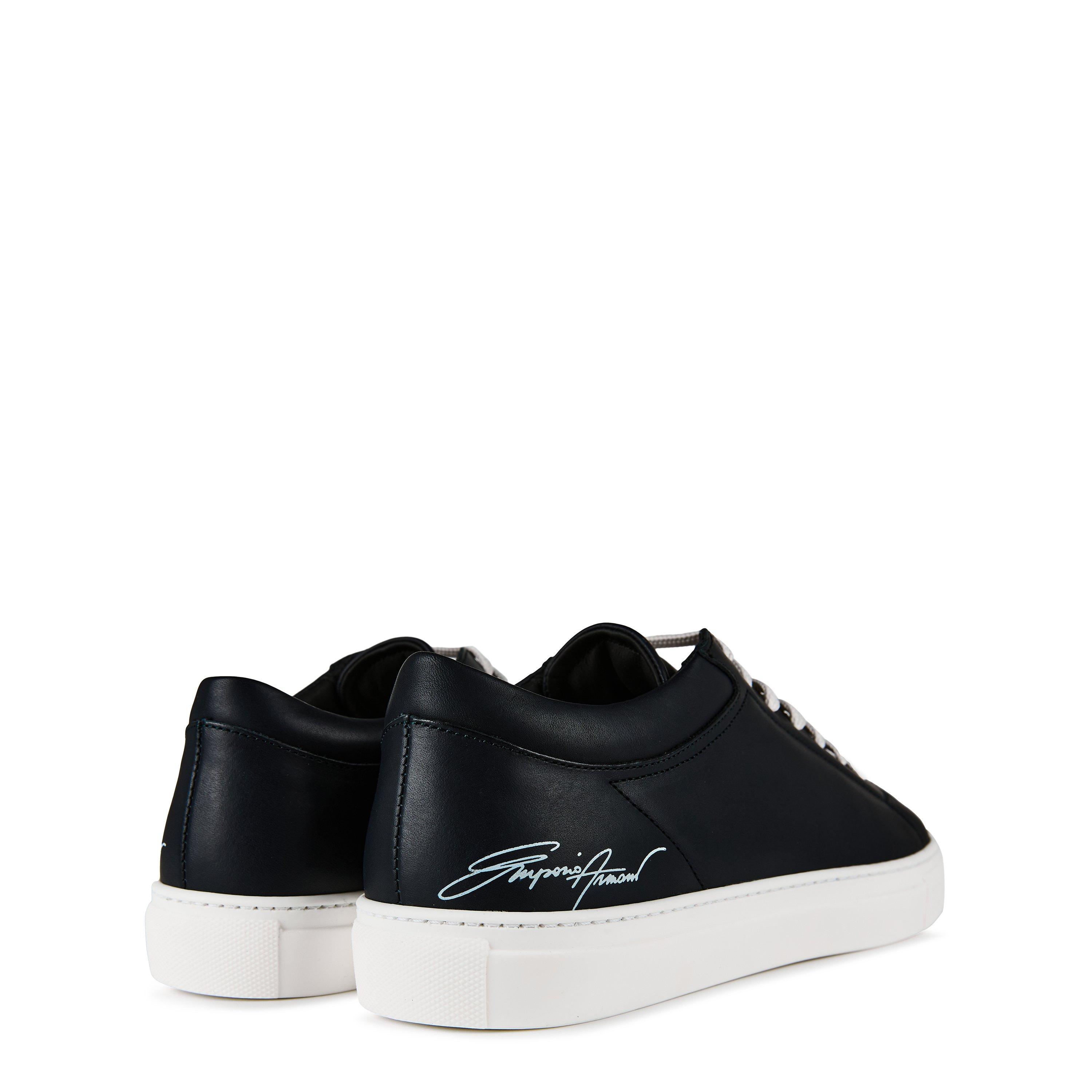 Emporio Armani Leather Trainers