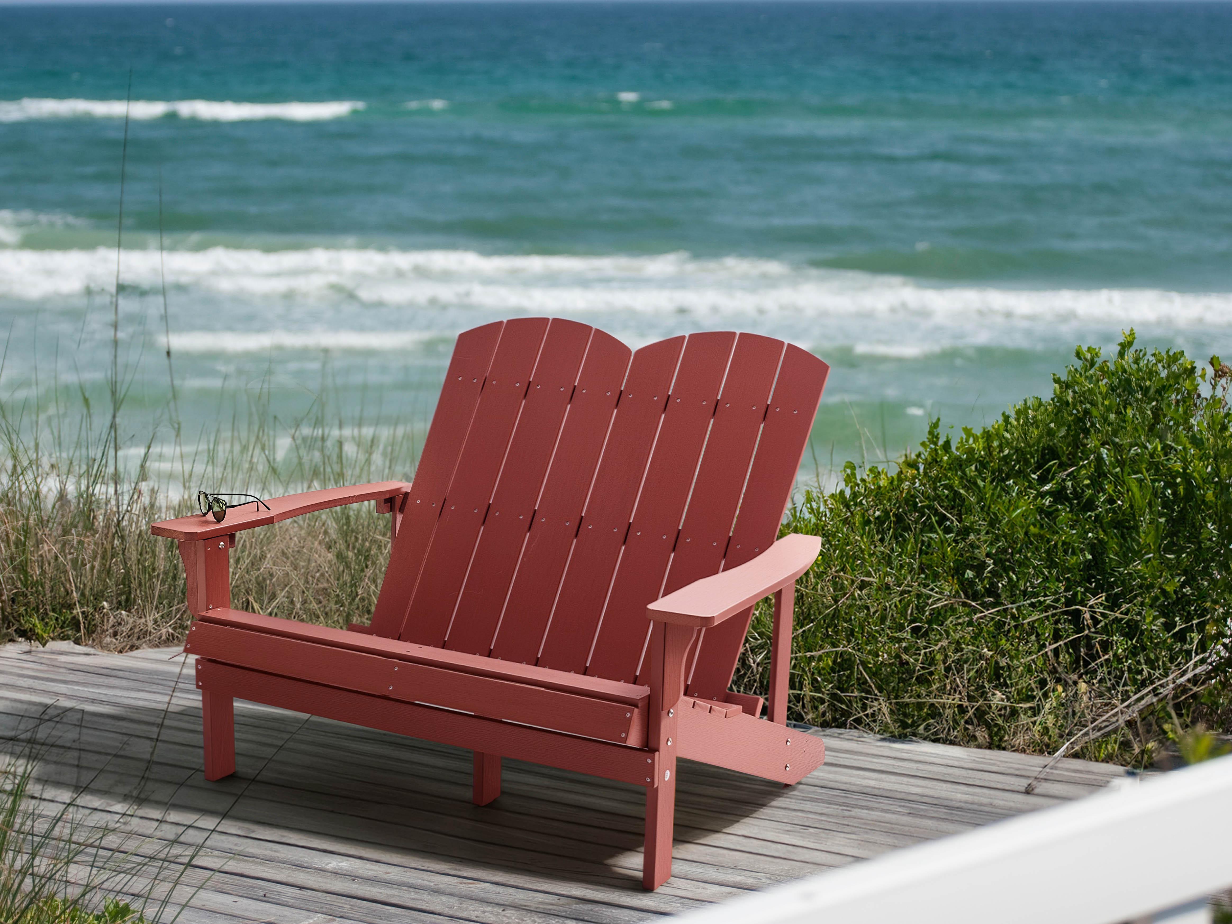 Tuinbank ADIRONDACK 125 cm Rood