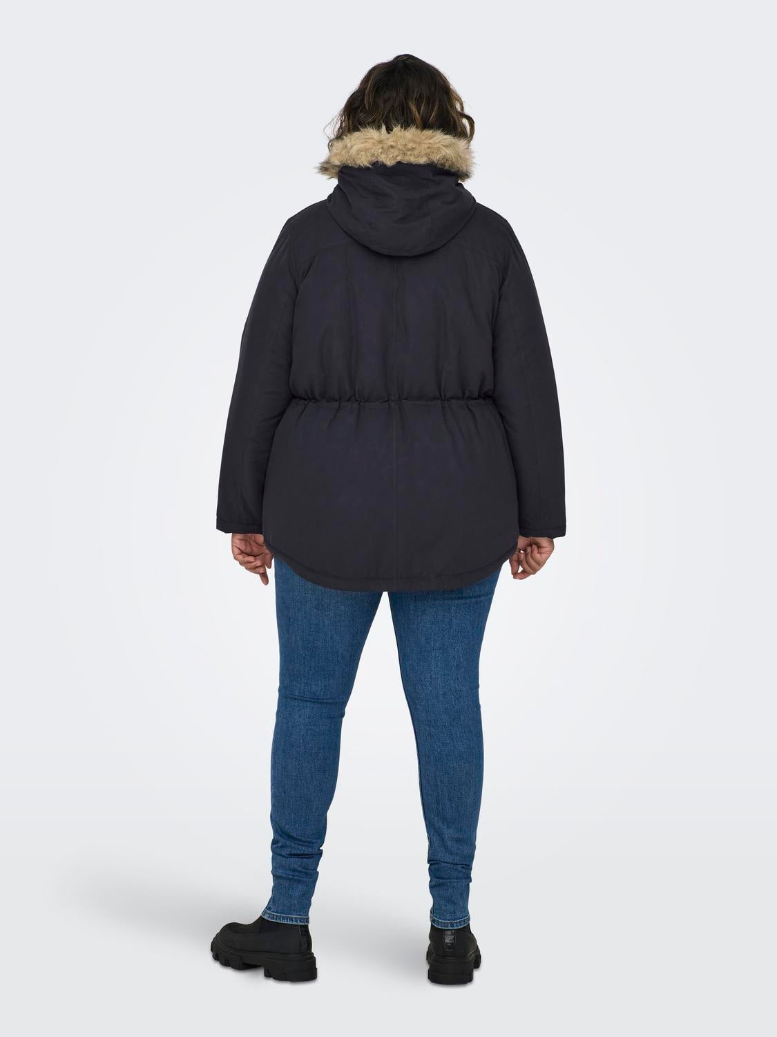 CARLUCIA Langer Parka Blue Graphite