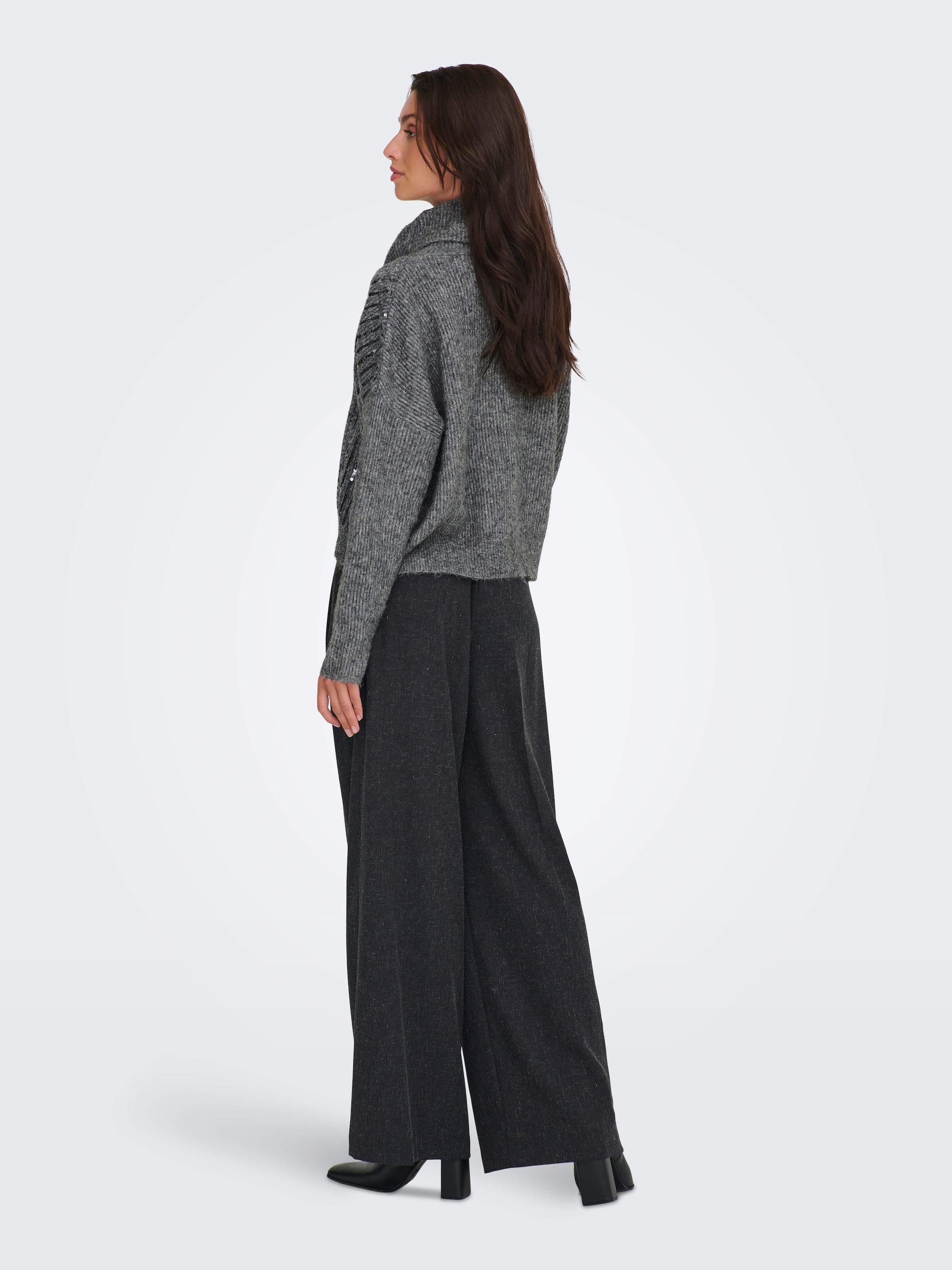 ONLY Rollkragenpullover »ONLMIU LS COWL NECK SEQUIN EX KNT«, mit Pailletten-Details