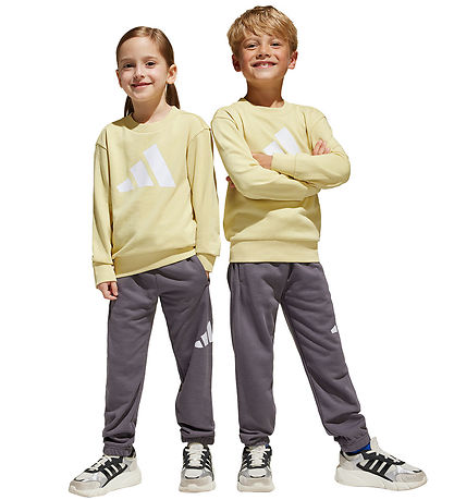 adidas Performance Sweatset - Powder Yellow/Weiß