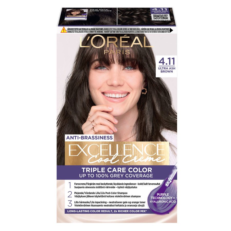 L'Oréal Paris Excellence Cool Creme 4.11 Ultra Ash Brown