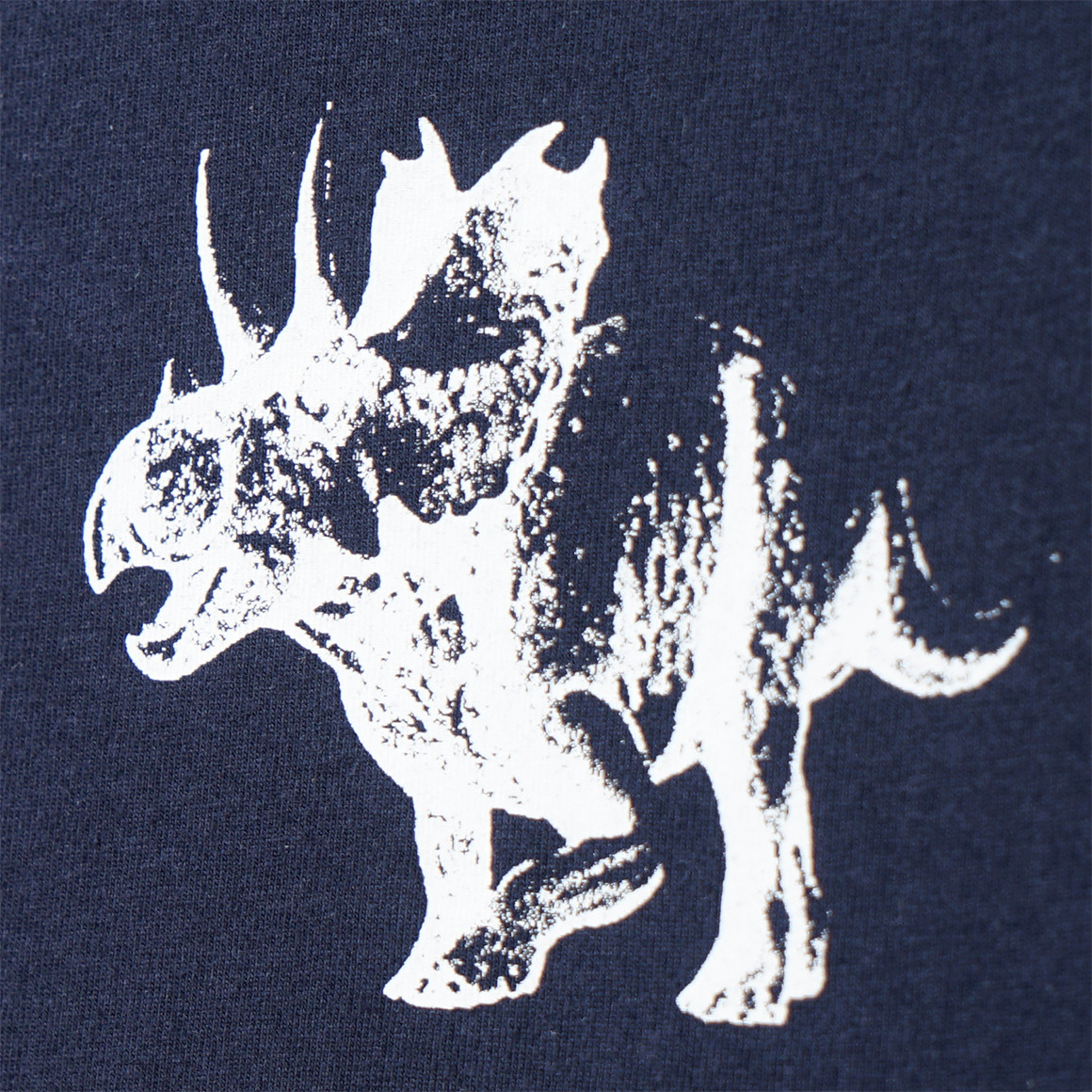 Yigga 2 Jungen Unterhemden mit Dino-Motiv dunkelblau / blau