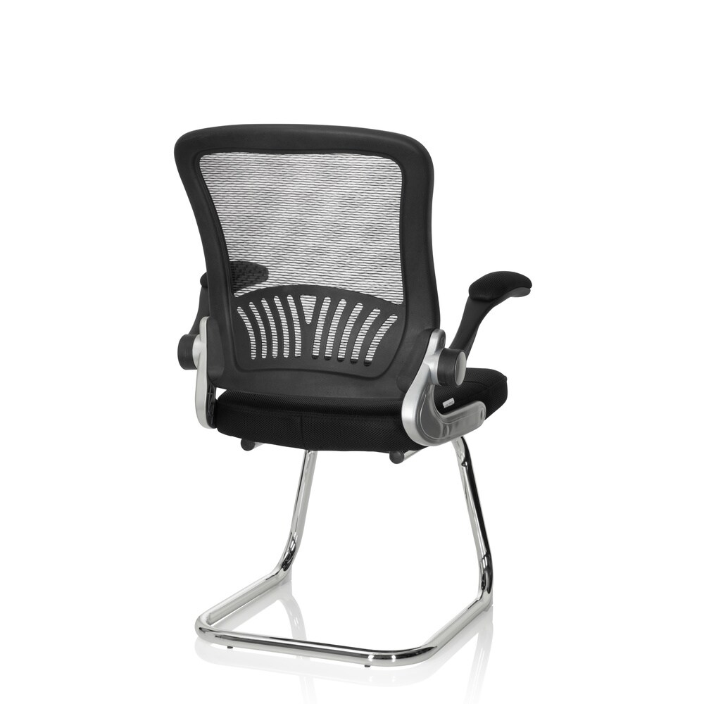 Freischwinger FLYER PRO V Stoff/Netzstoff mit Armlehnen hjh OFFICE