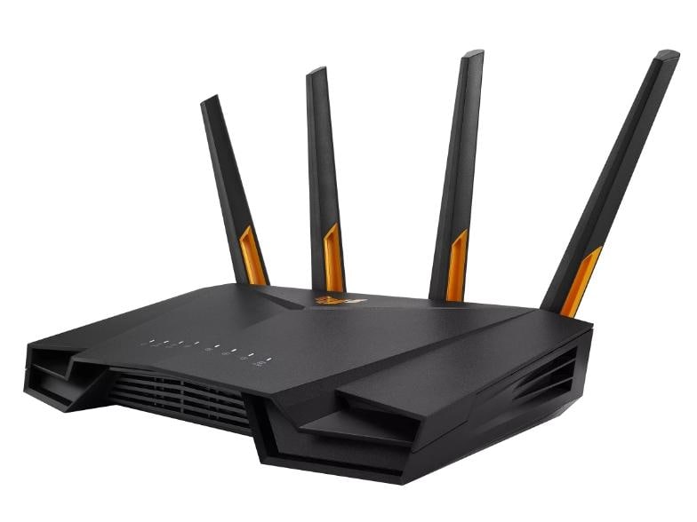 ASUS TUF Gaming AX4200 (TUF-AX4200) TUF Gaming AX4200 Dual Band WiFi 6 Gaming Router mit Mobile Game Mode, Portweiterleitung in 3 Schritten, 2.5Gbps Port, AiMesh für Mesh-WiFi, AiProtection Pro Netzwerksicherheit