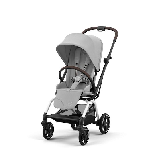 Poussette Eezy S Twist +2    Châssis Silver - Fog Grey        de               CYBEX