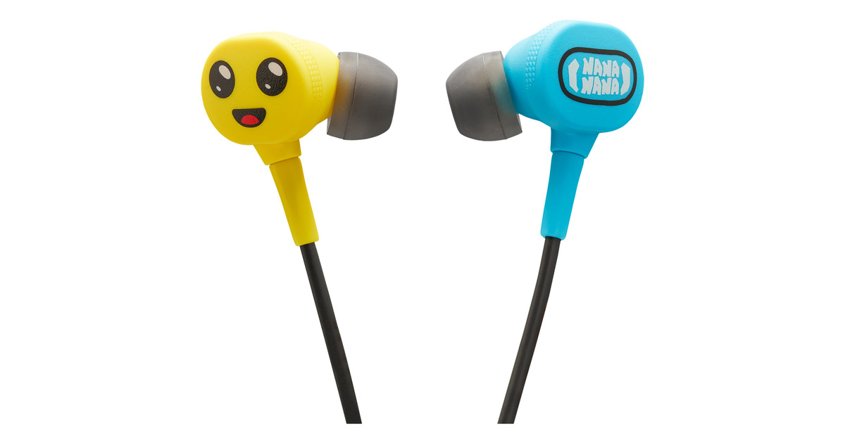 PowerASwitch Wired Earbuds Peely in-ear oortjes  (Blauw/geel)