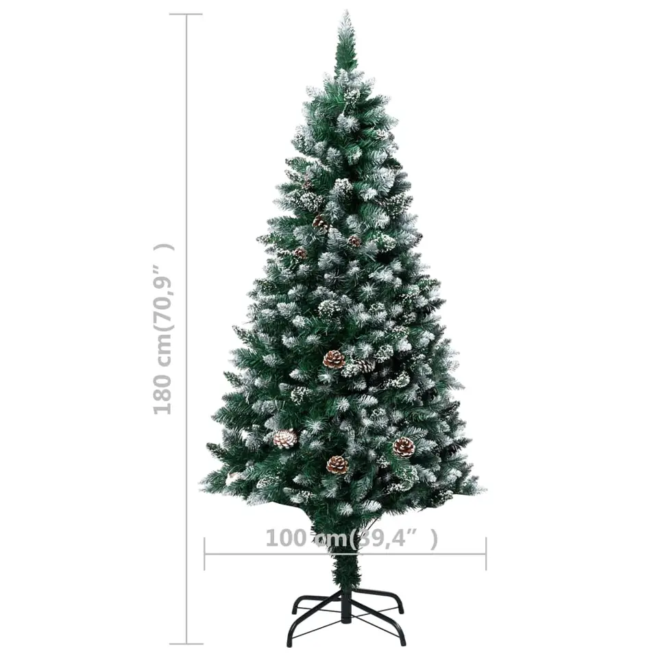 vidaXL - Kerstboom - Groen - 180 x 100 cm