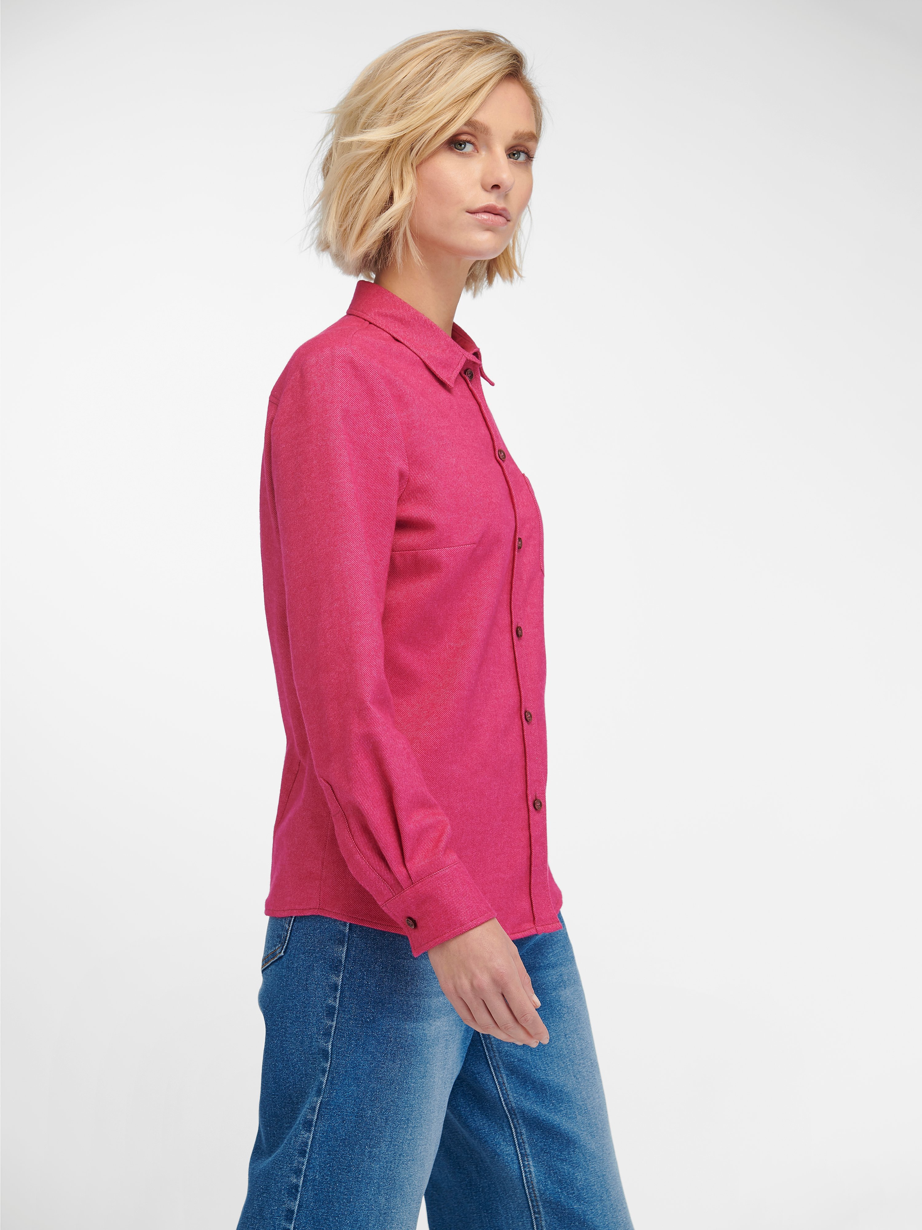Bluse mit Hemdkragen