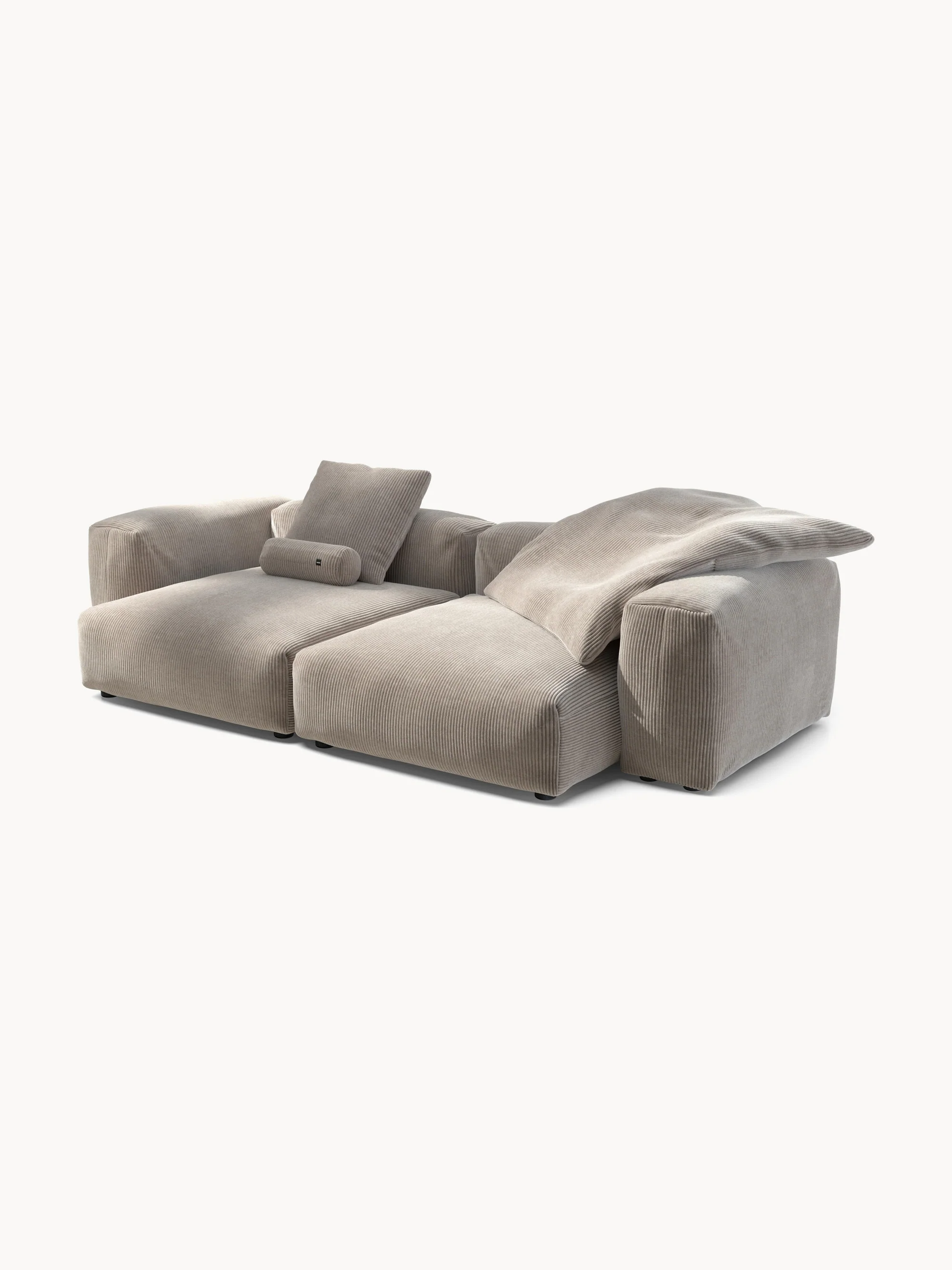 Modulaire bank Vetsak (3-zits) van ribfluweel