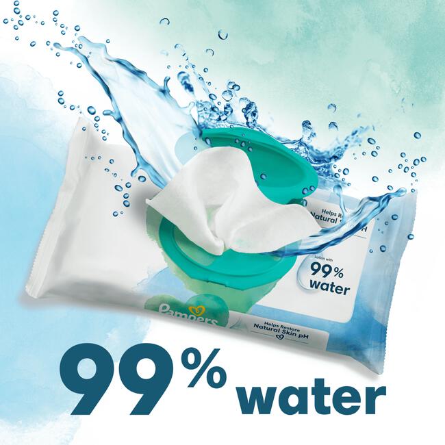 Pampers Harmonie Aqua Billendoekjes 48 Stuks