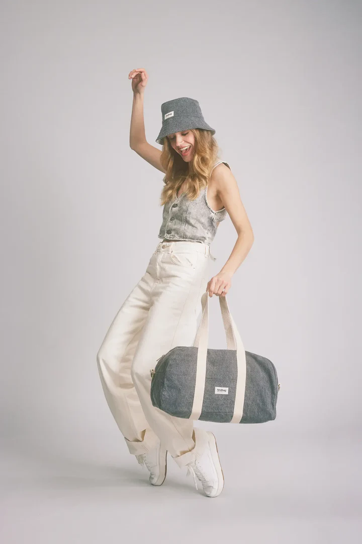 Sac bowling Charlie Denim Gris